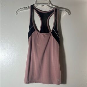 Chrome Active Mauve Racerback Tank with Black Mesh XL